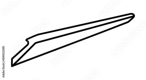 Simple line drawing of a knife