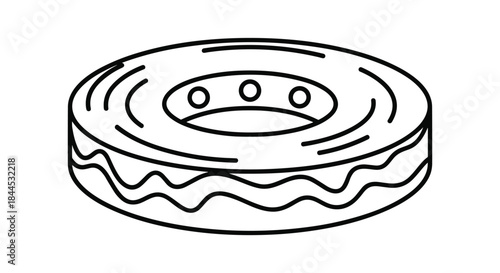Brake disc rotor illustration