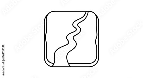 Simple black line art on white background