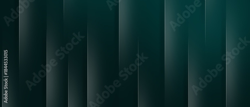 Modern minimalist luxury dark grenn abstract horizontal background with shadows and light lines