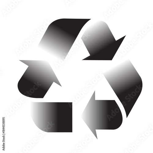 Recycle symbols. Recycling arrow icons. Reusing symbols. Recycling label. Recycle badge. Recycling icons. Recycle, reuse and reduce icons