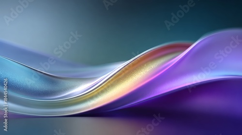 Radiant Blue and Purple Silver Composition with Luminous Gradients – Immersive Visual Backdrop for Digital Wellness and Generative AI Branding