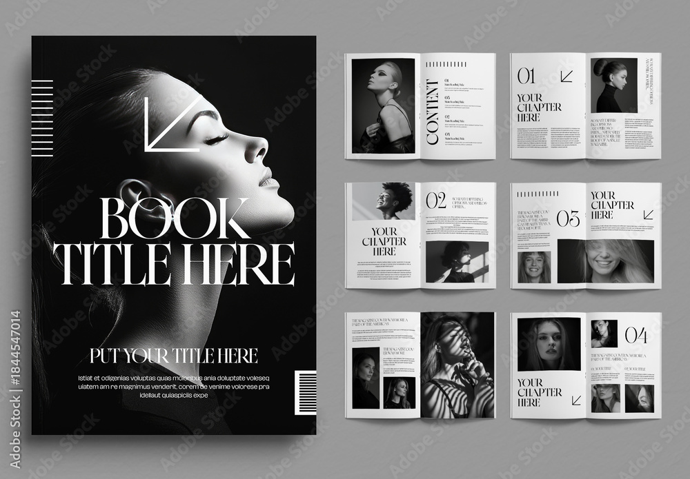 Book Layout Stock Template | Adobe Stock