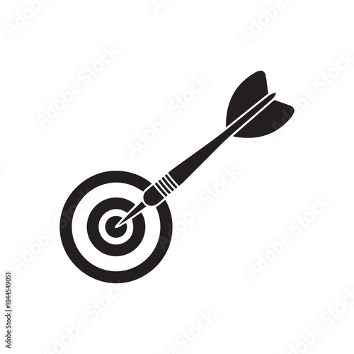 Achieving success and accuracy with a dart hitting the precise center of the target board