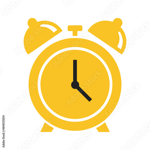 Alarm clock showing time