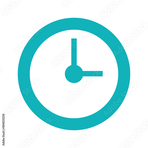 Simple clock icon showing time