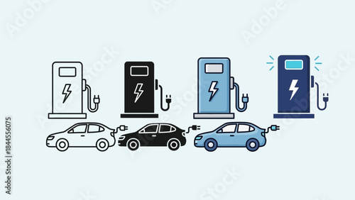 Electric vehicle charging stations and cars a clean energy future for sustainable transportation and mobility
