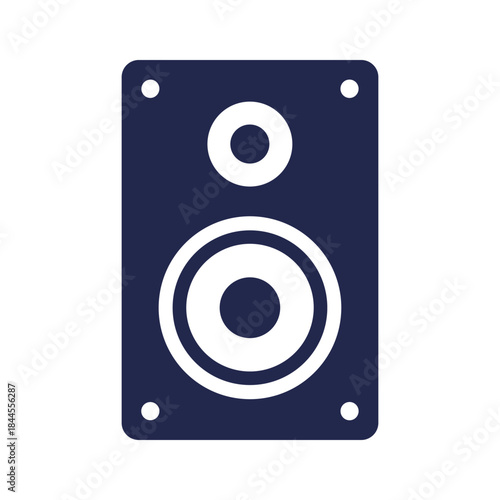 Speaker icon on white background