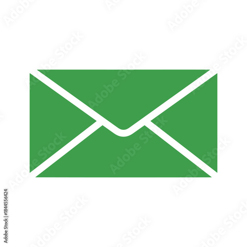Green envelope icon representing email or message