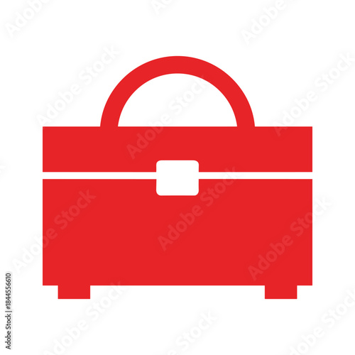 Red first aid kit icon