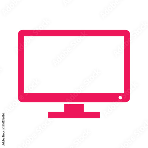 Computer monitor icon illustration