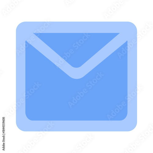 Illustration Vector of Email icon with envelope and flap | Dual Tone Icon