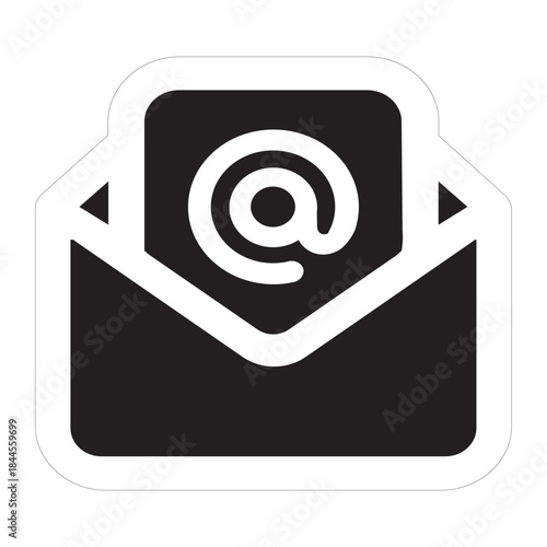 Illustrations Vector of Email message communication icon | Glyph Icon