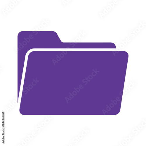 Purple folder icon representing digital file organization