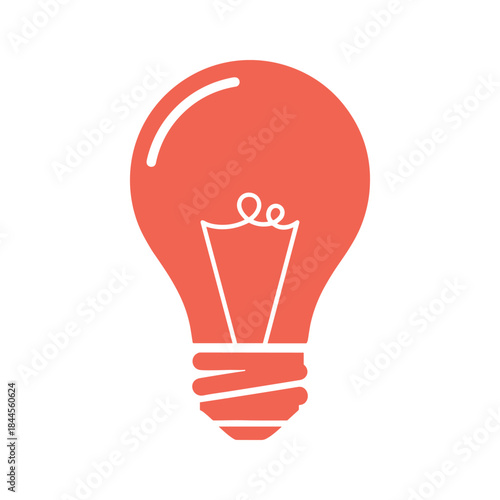 Simple light bulb icon representing idea generation