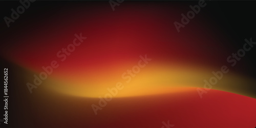 Glowing red abstract shape, dark grainy black red background, noise texture background design banner wallpaper cover header futuristic dynamic poster