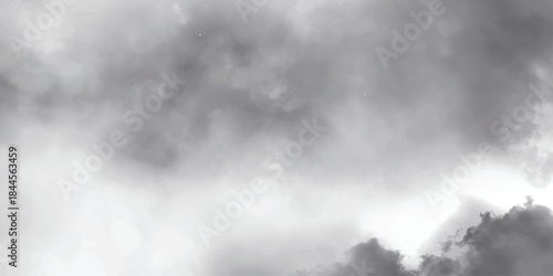Soft focus grey and white watercolor cloud formation with diffused light creating an ethereal and atmospheric abstract background texture