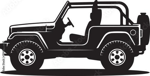 Jeep silhouette vector design