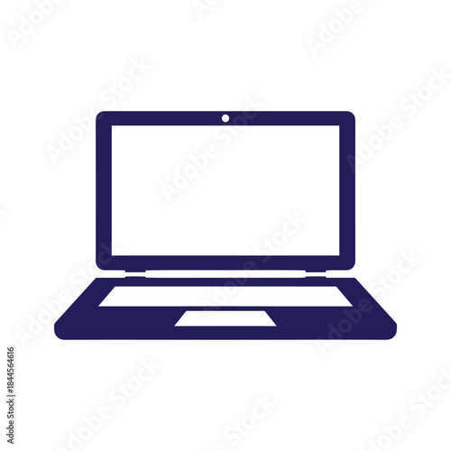 Laptop computer icon illustration