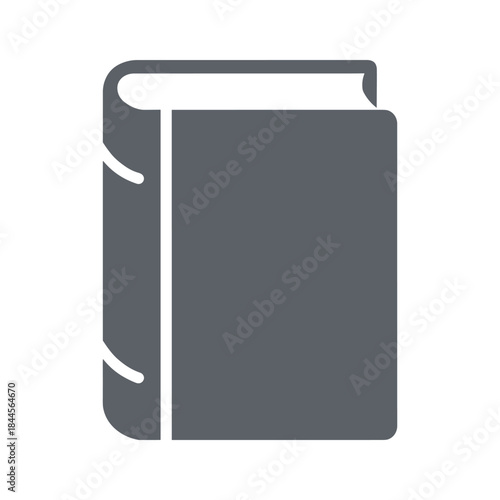 Closed hardcover book icon