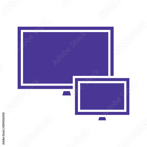 Modern computer monitor and television set