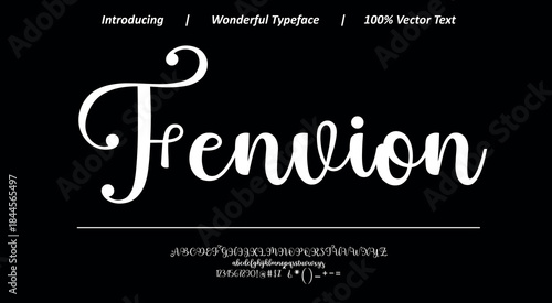 Charming calligraphic font 20 with graceful curves and smooth strokes, perfect for wedding stationery, boutique branding, and decorative text use.