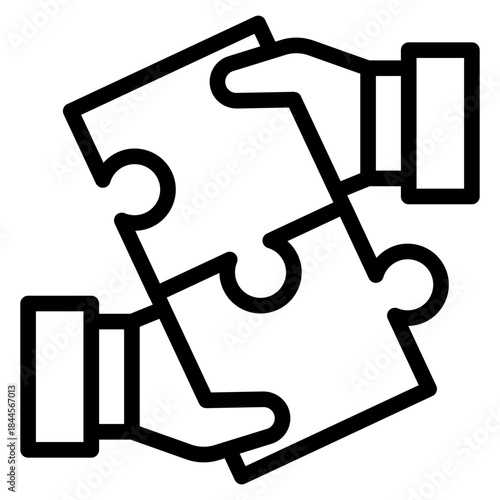 Collaboration,  organization, trust, social, collaboration, people, dea sharing, crowdsourcing, knowledge exchange, brainstorming, partnerships, research, outline icon vector design illustrator