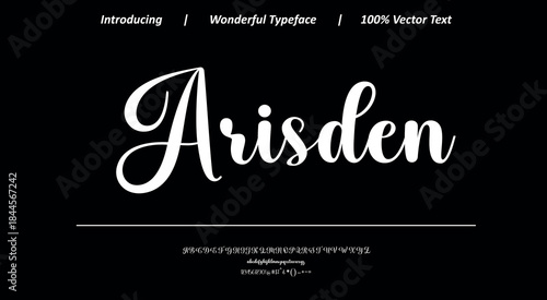 Modern calligraphy font 2 featuring graceful movement and balanced letterforms, perfect for premium branding, fashion design, and stylish visual identities.
