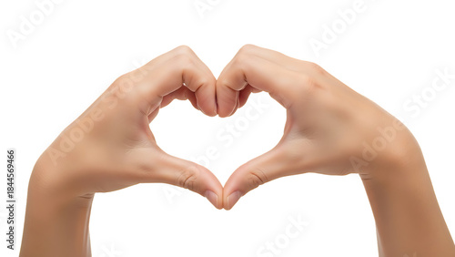 Wallpaper Mural Hands forming heart shape isolated cut out on PNG. AI GENERATED.
 Torontodigital.ca