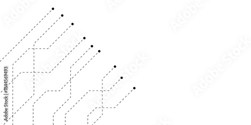 Abstract futuristic circuit board Illustration, Circuit board with various technology elements. Circuit board pattern for technology background. Vector illustration