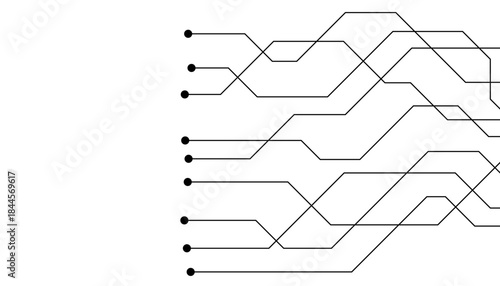 Abstract futuristic circuit board Illustration, Circuit board with various technology elements. Circuit board pattern for technology background. Vector illustration
