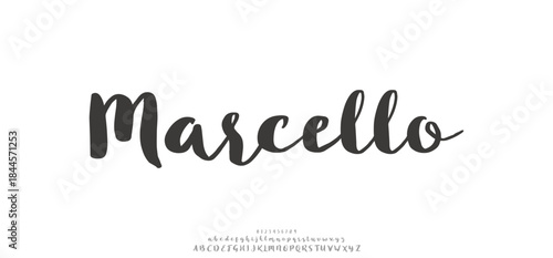 modern minimalist geometric font fashion typeface design