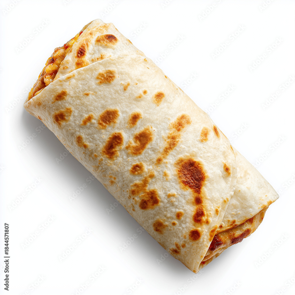 Fototapeta premium Assorted fast food isolated on white background. Studio shot for advertising and menu design