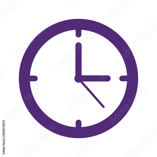 Simple clock icon showing time