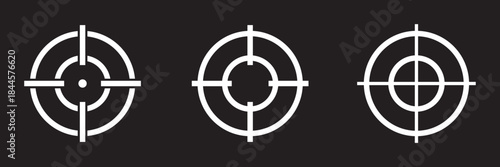 Gun target icon for web and app. vector illustration eps 10