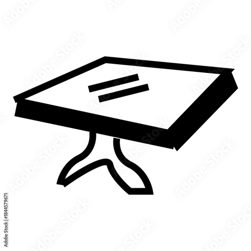 wood table vector illustration icon