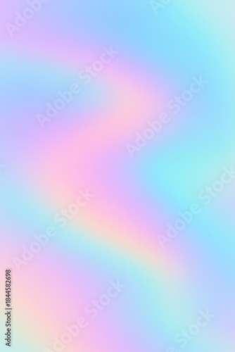 Soft pastel holographic gradient background with smooth waves, ideal for modern designs, wallpapers, and templates.