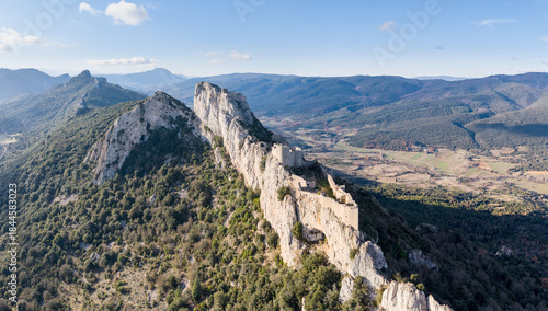 Foto Château de Peyrepertuse dans l'Aude en France
