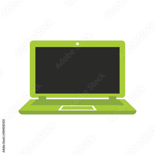 Laptop computer with blank screen
