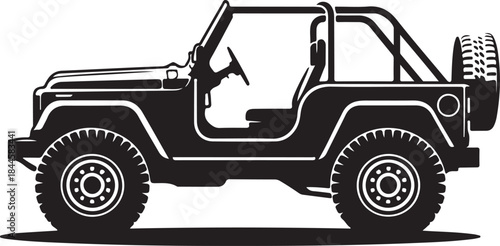 Jeep silhouette vector design