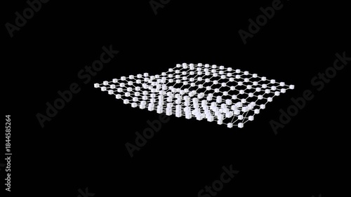 Puffed: Infinite particle block wave geometry shape object landscape abstract formation generative animation art generative technology Design Motion