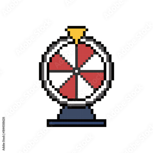 roulette lucky draw pixel art