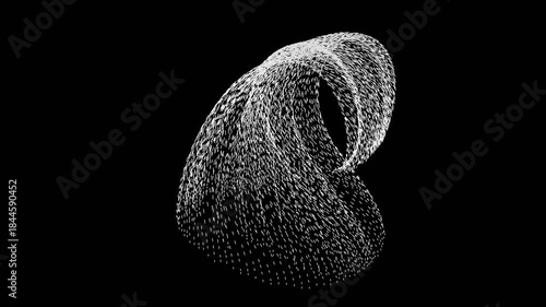 Puffed: Wave BW geometry shape object landscape abstract formation generative animation art generative technology Design Motion