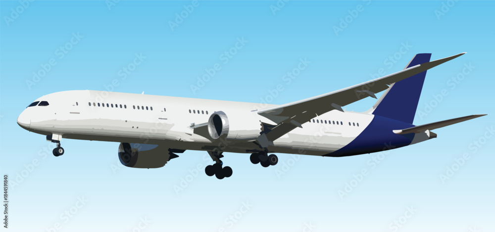 Obraz premium modern plane art design vector