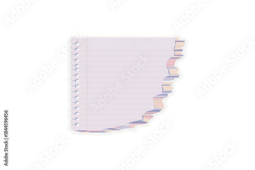 pink note paper on a white background. simple stationery mockup for reminders and messages