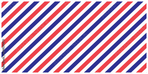 Airmail Envelope frame images with strips. International vintage letter border. Retro air mail postcard with blue and red stripes.  Empty classic postal frame. Vector illustration