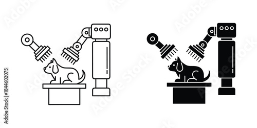 Robot dog examination