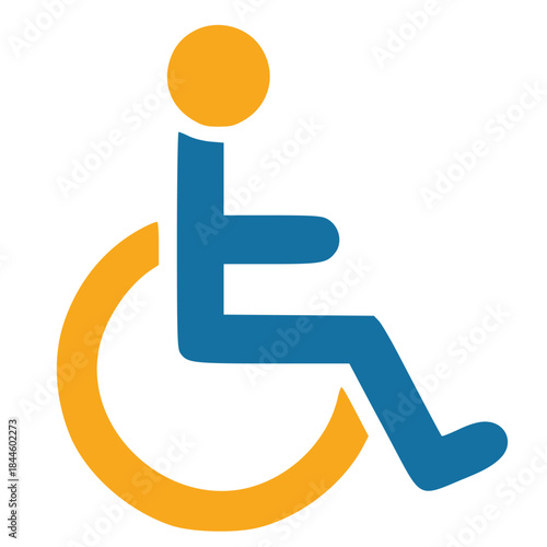 Accessibility Icon: A minimalist icon representing accessibility and inclusivity, symbolizing spaces and services designed for people with disabilities.
