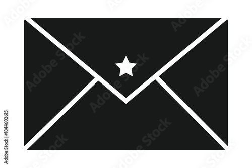 Envelope icon set. newsletter web buttons. close email letter outline vector symbol. flat thin e-mail pictogram on white background. send mail