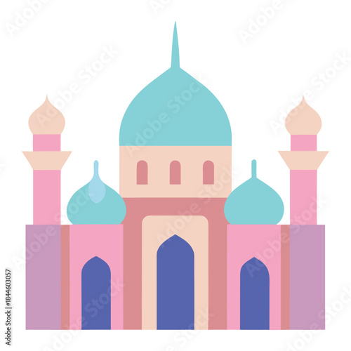 taj mahal vector illustration